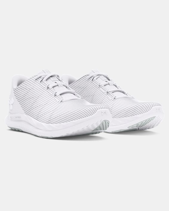 Men's UA Speed Swift Running Shoes in White image number 3